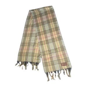 Fiori Di Firenze Women's Made in Italy Vintage Check Plaid Multi Designer Scarf